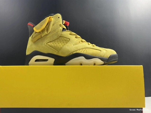 6 TRAVIS JORDAN AIR X SCOTT YELLOW CN1084-300 0725